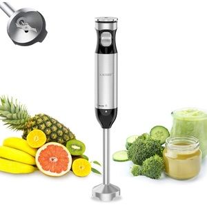 Stainless Steel Hand Blender - Black and Silver